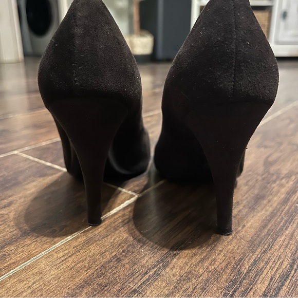 Roberto Festa Milano Italian Dark Brown Suede Pointed Pump Heels Size 36.5/6 - Picture 6 of 10